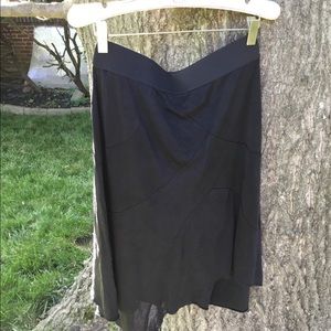 Poleci 100% Silk Black Skirt